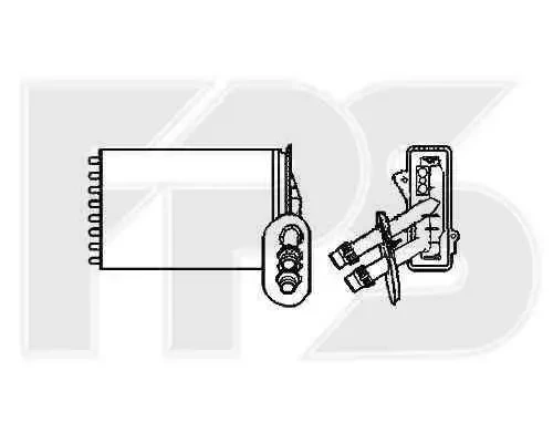 Радiатор Skoda Octavia 1997-2000 (1U2 1U5) (Китай/Тайвань). 1J1819030