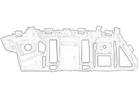 Профиль направляющий VW TIGUAN 05.11-07.2016 (Китай/Тайвань). 5N0807184D