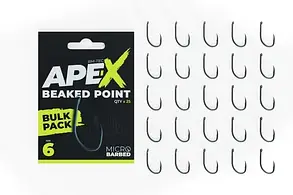 Ridge Monkey Ape-X Beaked Point Barbed Size 6 25шт