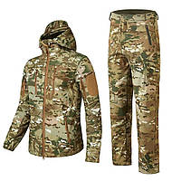 Чоловічий тактичний костюм Soft shell multicam