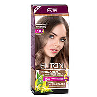 Стійка крем-фарба для волосся «Elitan» 7.10 - Классичний середньо-русявий