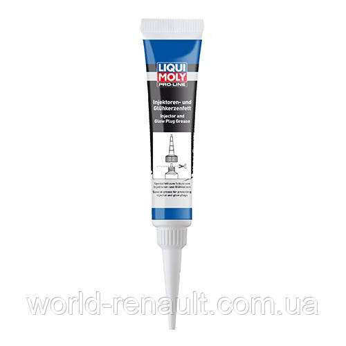 LIQUI MOLY (Німеччина) 3381 - Мастило для монтажу форсунок та свічок розжарення 20g (біле) до 1400°C