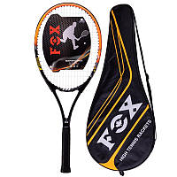 Ракетка для большого тенниса Zelart Fox Power 0854 с чехлом Black-Orange