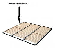 Ортопедический каркас кровати под матрас без ножек 200х200, усиленный, расстояние 4.5 см