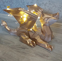 PaperKhan Конструктор из картона дракон papercraft фигура развивающий набор подарок сувенир игрушка антистресс