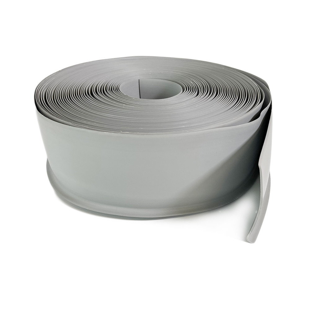 Плінтус для підлоги гнучкий широкий PS10010 сірий еластичний Гнучкі підлогові плінтуси ПВХ Туреччина, рулон 25 м.п., фото 1