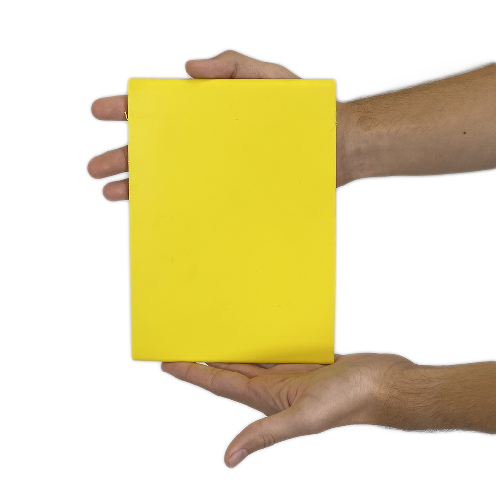 Плінтус промисловий гнучкий HSP 200 Відбійник ударостійкий і термостійкий з ПВХ жовтого кольору, 25 м.п., фото 1