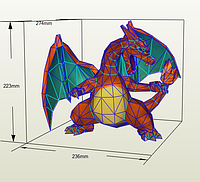 PaperKhan Конструктор из картона дракон papercraft фигура развивающий набор подарок сувенир игрушка антистресс