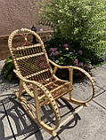 Крісло-гойдалка "Ротанг" бежеве No1, фото 4
