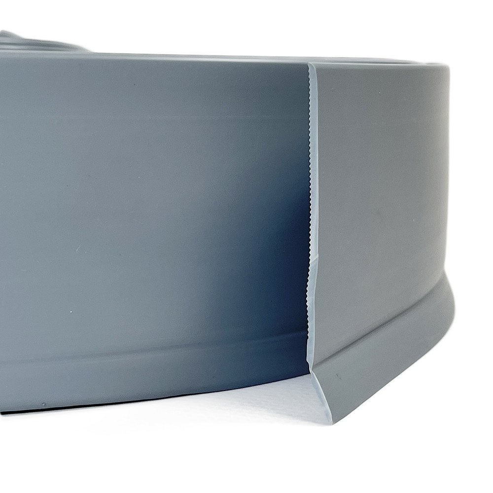 Гнучкий підлоговий плінтус PS5510 сірий Еластичний плінтус ПВХ для підлоги, рулон 25 м.п., фото 1