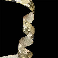 Лента стропа окантовочная (обшивка) 23 мм нейлон (полиамид) цвет пиксель