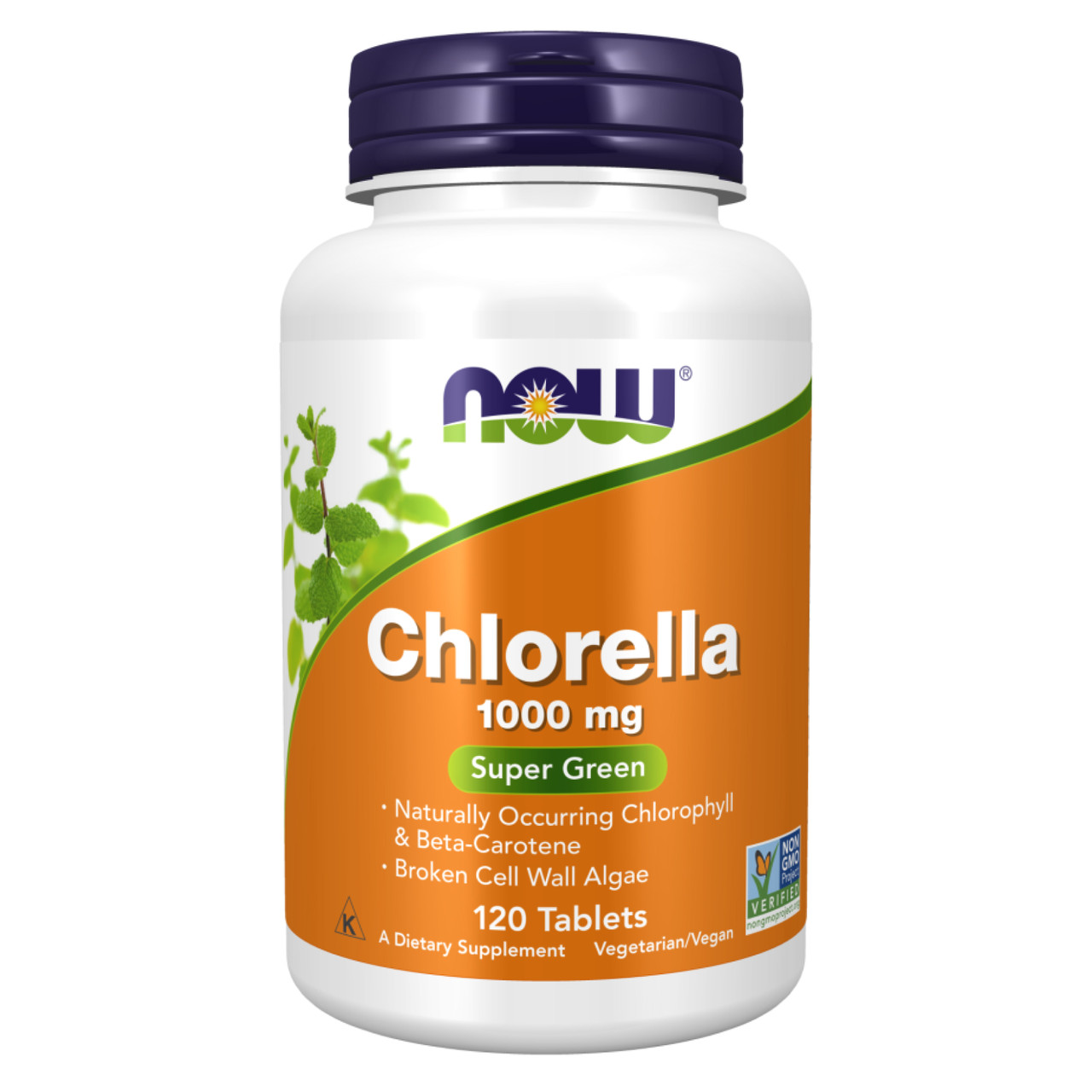 Chlorella 1000mg - 120 tabs, фото 1