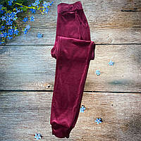 Женские велюровые брюки Полу-батал (Бордо) Размеры: 52,54,56,58,60 (21043-2)