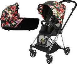 Cybex Mios 4.0 коляска 2 в 1 Spring Blossom Dark шасі Chrome Black