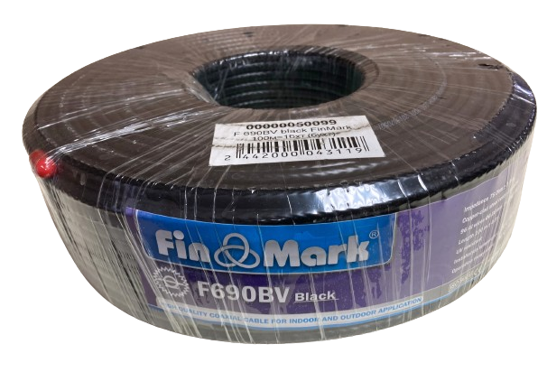 Кабель коаксіальний FinMark F690BV 75 Ом до 1 ГГц. Оригінал (100м)