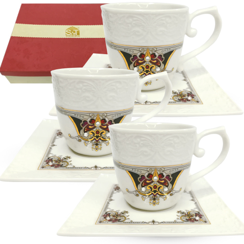 Набір чайний 12пр. Лаура (чашка-220мл, блюдце-14см) 2325-3, фото 1