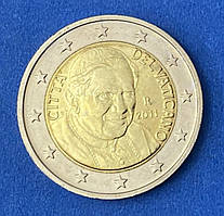 Монета Ватикана 2 евро 2011 г.