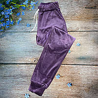 Женские велюровые брюки Супер- Батал (Баклажан) Размеры: 50,52,54,56,58,60,62 (21044-3)