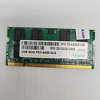 Оперативна пам'ять Apacer SODIMM DDR2 2Gb 800MHz 6400s CL6 (78.A2G86.405) Б/В