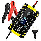 Зарядний пристрій акумуляторний 12 V 8 A 24 V 4 A, заряджання для автомобільного акумулятора 12V-24 V 8A, фото 5