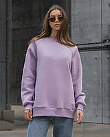 Женский фиолетовый свитшот для женщин Staff violet oversize fleece Sensey Жіночий світшот фіолетовий для жінок