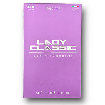 Легінси жіночі бавовна Lady Classic Cotton 350 Den, арт.15В-81, 6 розмір, чорні, 04191