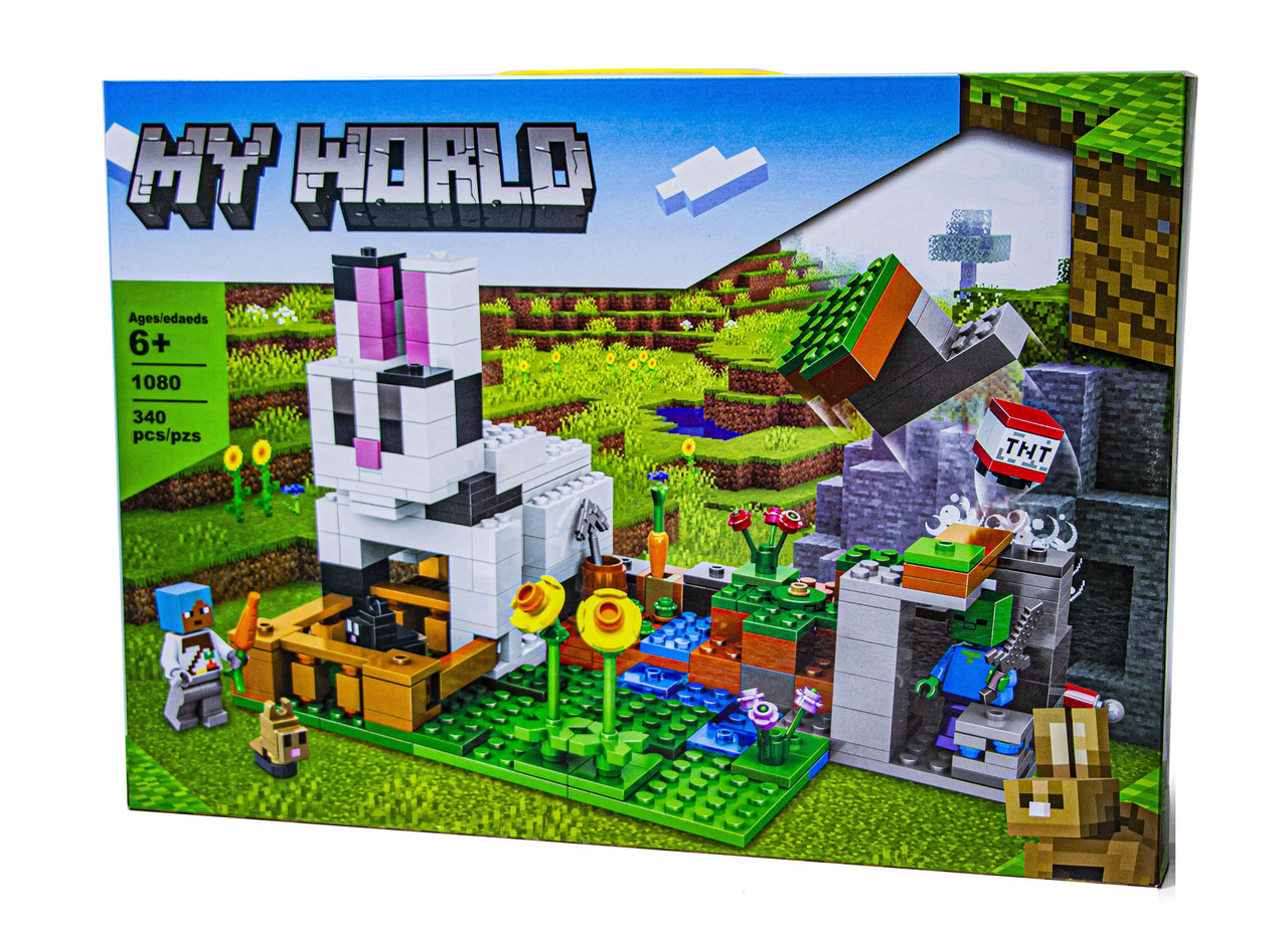 Конструктор Майнкрафт Minecraft Заяче Ранчо, 340 деталей