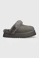 Urbanshop Замшеві тапочки UGG Disquette колір сірий 1122550 РОЗМІРИ ЗАПИТУЙТЕ