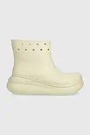 Urbanshop Гумові чоботи Crocs Classic Crush Rain Boot жіночі колір бежевий 207946 РОЗМІРИ ЗАПИТУЙТЕ