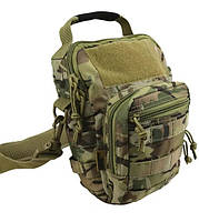 Наплечная сумка Kombat UK мультикам 700D Tac-Poly, Сумка камфляжная вместительная 26*21*15 см vsk