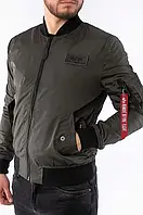 Куртка-бомбер Alpha Industries Ma-1 Ttc чоловічий колір сірий перехідна 126101.136-grey розмір: S