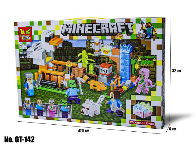 Конструктор Майнкрафт Minecraft Gt-142, 322 деталі