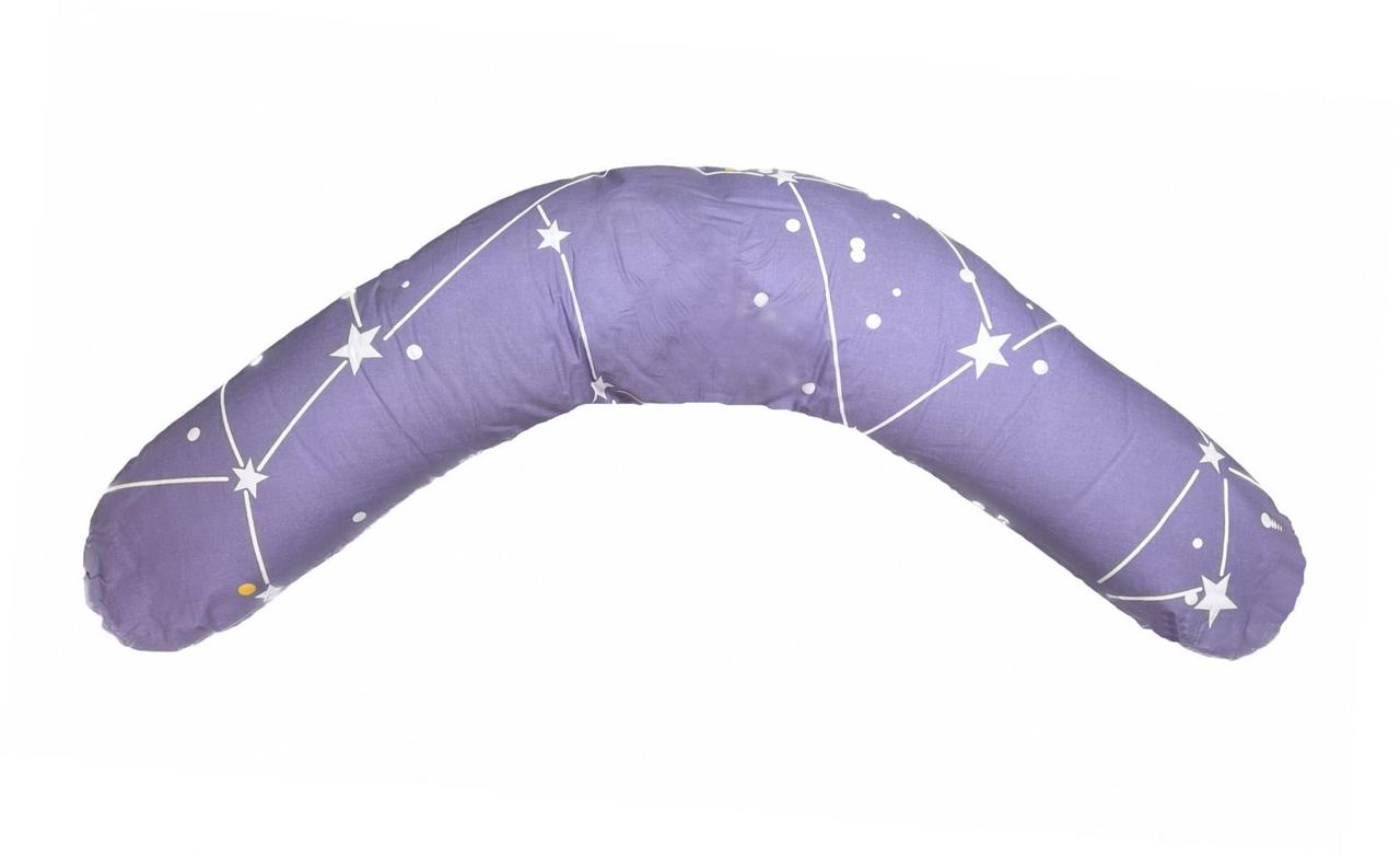 Подушка для вагітних і годування "Релакс" з наповнювачем холлофайбер 165*30 см Лежень,Україна, фото 1