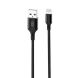 Кабель XO microUSB NB143 Braided 1.5A/2m Black, фото 1