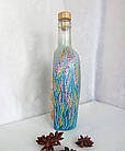 Декоративна інтер'єрна пляшка з авторським розписом "Біля чорного моря", фото 4
