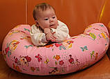 Подушка «Лежебока» для годування з малюнком Бязь/Кульки 130*35 см ,Лежень,Україна, фото 2