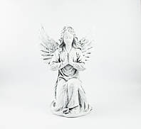 Фигура садовая Ангел девушка молится на коленях 25 х 18 х 15 см СП518-3 сірий
