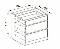 Кухня Графити секция низ Н 40 Ш