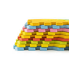 Дитячий килимок-пазл із бортиками Toys 30x30 WCG EVA — 25 частин, фото 3