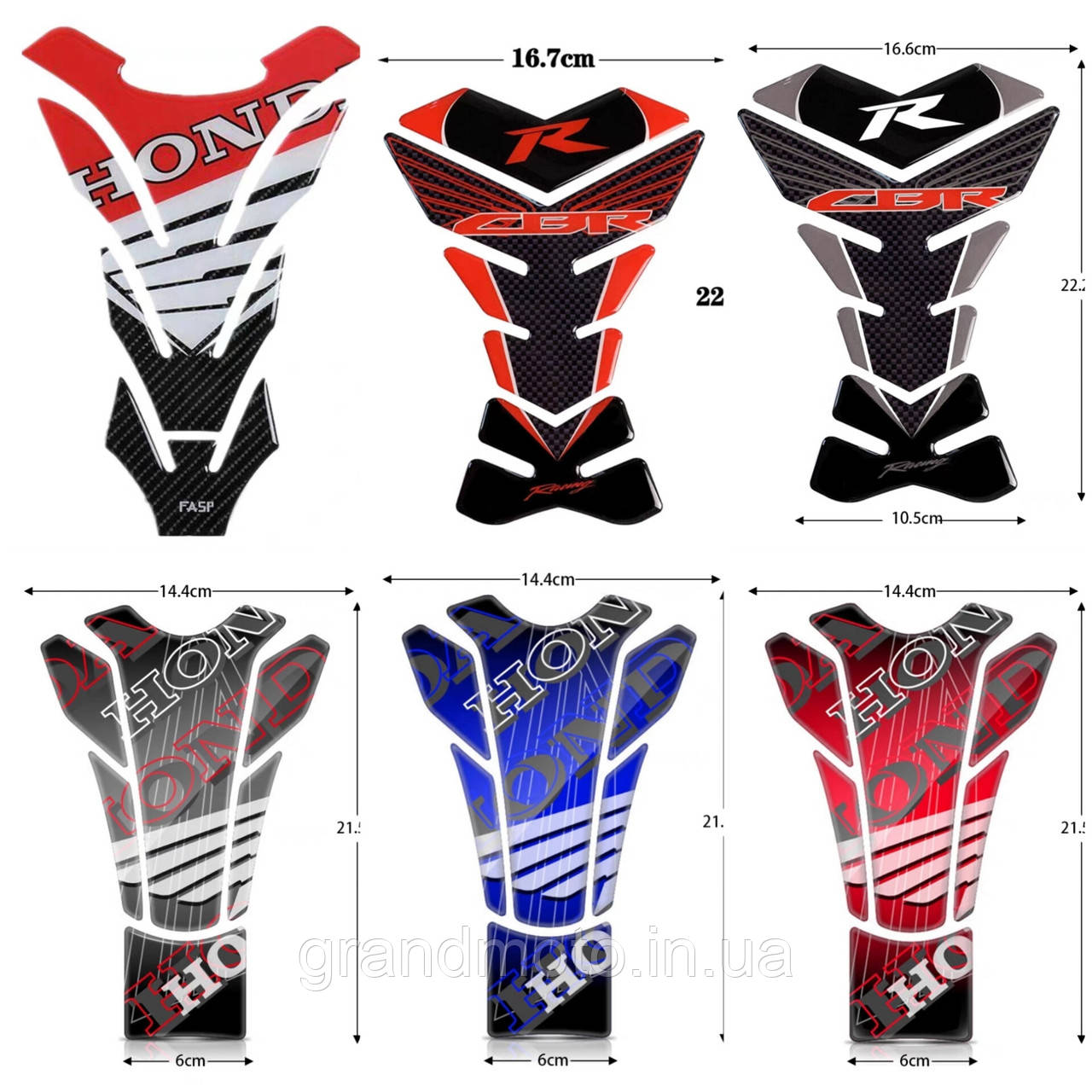 Наклейка на бак Honda CBR, VFR, CB, NC та ін HK 001, фото 1