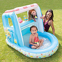 Дитячий надувний басейн - ігровий центр «Кіоск з морозивом» Intex 48672 (99*102*127 см.) [Склад зберігання:
