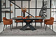 Керамічний стіл Урбано TML-896 VETRO імперіал графіт + чорний, фото 4