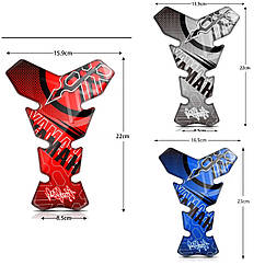 Наклейка на бак мотоцикла силіконова Yamaha YZF, YBR, FZ та ін. HK