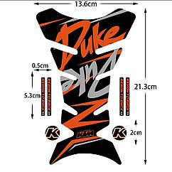 Наклейка на бак мотоцикла KTM Duke HK
