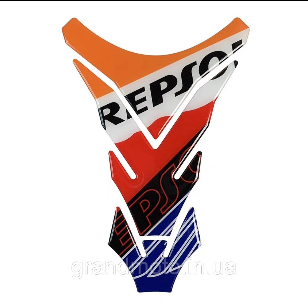 Наклейка на бак мотоцикла Repsol HK