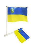 Флаг Украины с присоской, Размер: 13,5 х 20 см