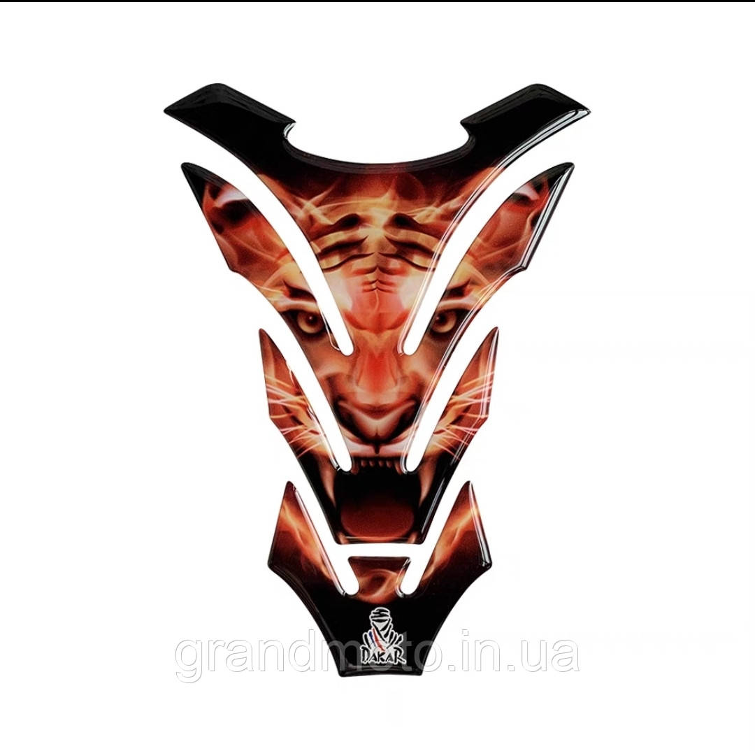 Наклейка на бак мотоцикла Fire Lion HK