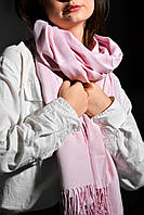 Кашемировый нежно розовый теплый шарф от бренд MyScarf