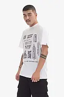 Urbanshop Бавовняна футболка Billionaire Boys Club колір білий з принтом B23133-WHITE розмір: M, L, XXL