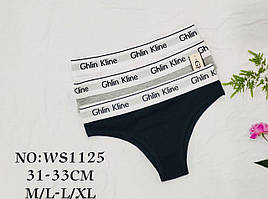Жіночі трусики 12 штук Ghlin Kline бавовна розмір M\L - L\XL мікс кольорів